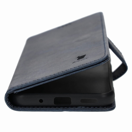 Etui Bizon Case Wallet do Xiaomi Poco M5, granatowe