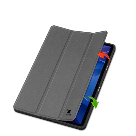 Etui z klapką Bizon Case Tab Lizard do Xiaomi Redmi Pad 2, szare