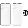2x Szkło + szybka na aparat Bizon Edge Pack do iPhone 13 Pro Max