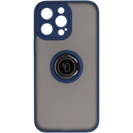 Etui Bizon Case Hybrid Ring do iPhone 14 Pro Max, granatowe