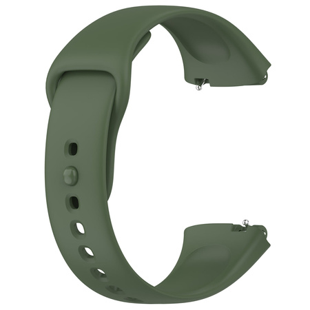 Pasek Bizon Strap Watch Dots do Xiaomi Redmi Watch 3 Active, ciemnozielony