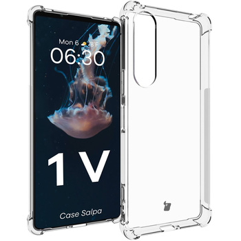 Elastyczne etui Bizon Case Salpa do Sony Xperia 1 V, przezroczyste