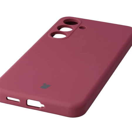 Silikonowe etui Bizon Soft Case do Galaxy S25 FE, ciemnofioletowe