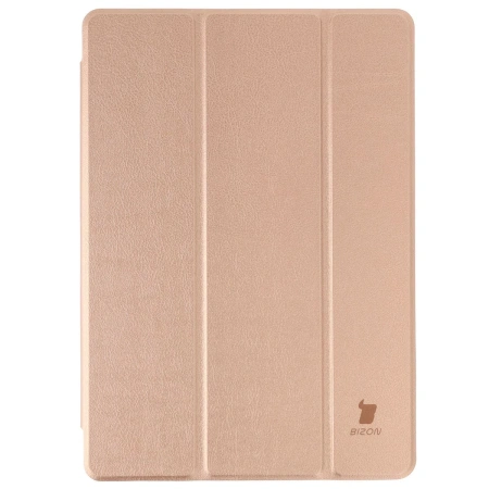 Etui z klapką Bizon Case Tab Lizard do Galaxy Tab A11 Plus / A9 Plus, różowozłote