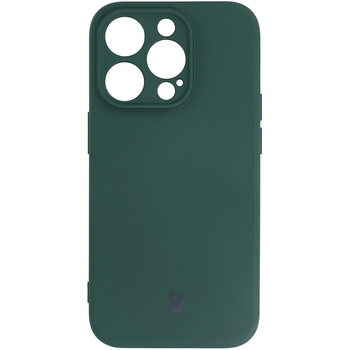 Etui Bizon Case Silicone do iPhone 14 Pro, ciemnozielone