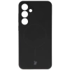 Silikonowe etui z pierścieniem magnetycznym Bizon Soft Case Magnetic do Galaxy S24 Plus, czarne
