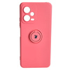 Etui Bizon Case Silicone Ring Sq do Xiaomi Redmi Note 12 5G/Poco X5, brudny róż