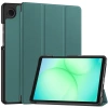 Etui z klapką Bizon Case Tab Croc do Galaxy Tab A11 / A9, ciemnozielone