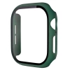 Etui ze szkłem do zegarka Bizon Case+Glass Watch do Apple Watch SE 3 / SE 2 / SE / 6 / 5 / 4 (44 mm), matowe ciemnozielone