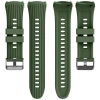 Silikonowy pasek Bizon Strap Watch Silicone T do Huawei Watch 5 46 mm, ciemnozielony