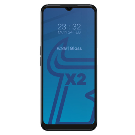 Szkło hartowane Bizon Glass Edge - 2 sztuki + ochrona na obiektyw, Realme C35