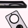 Etui z uchwytem na palec Bizon Case Hybrid Ring do Realme 14 Pro Plus 5G, przydymione z czarną ramką