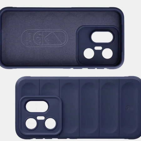 Pancerne etui Bizon Case Tur do Vivo X200 FE, granatowe