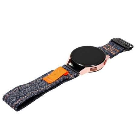 Pasek Bizon Strap Watch Urban do Galaxy Watch 20 mm, ciemnoniebieski jeans