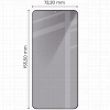 Prywatyzujące szkło hartowane Bizon Glass Edge Shadow Duo do Galaxy S25 Plus / S24 Plus, przyciemniane z czarną ramką, 2 sztuki
