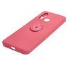 Etui Bizon Case Silicone Ring Sq do Xiaomi Redmi 12C, brudny róż