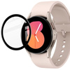 Szkło hybrydowe Bizon Glass Edge dla Galaxy Watch 5 / 6 40 mm, czarne