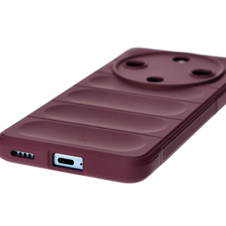 Pancerne etui Bizon Case Tur do Honor Magic6 Lite, burgundowe