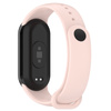 Silikonowy pasek Bizon Strap Watch Silicone do Xiaomi Smart Band 9 / 9 NFC / 8, jasnoróżowy