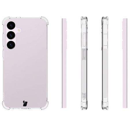 Etui + 2x szkło + obiektyw Bizon Case Clear Pack do Galaxy S24 Plus, przezroczyste