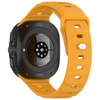 Silikonowy pasek Bizon Strap Watch Silicone G do Galaxy Watch Ultra 2 / 1, żółty