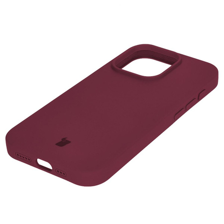 Etui silikonowe do Apple iPhone 15 Pro Bizon Soft Case, ciemnofioletowe