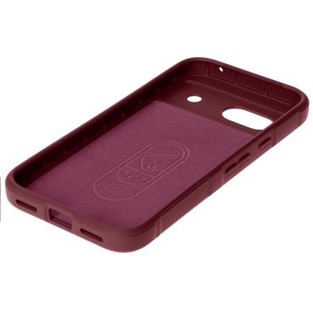 Pancerne etui Bizon Case Tur do Google Pixel 8a, burgundowe
