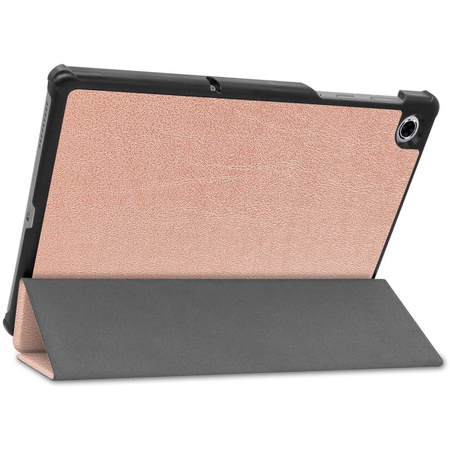 Etui Bizon Case Tab Croc do Lenovo Tab M10 Plus (2 Gen.), różowozłote