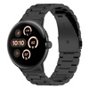 Pasek ze stali nierdzewnej Bizon Strap Watch Aura do Google Pixel Watch 3 / 2 / 1 41 mm, czarny