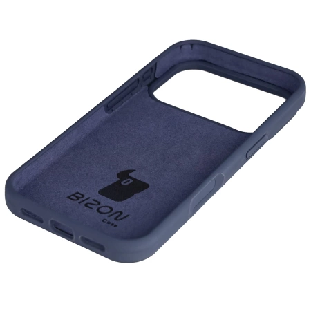 Silikonowe etui Bizon Soft Case do iPhone 17 Pro, ciemnoniebieskie