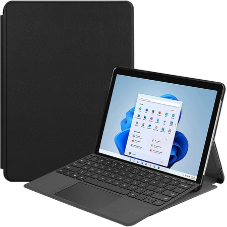 Etui Bizon Case Tab Croc do Microsoft Surface Pro 8, czarne