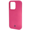 Etui silikonowe do iPhone 15 Pro Bizon Soft Case, fuksja