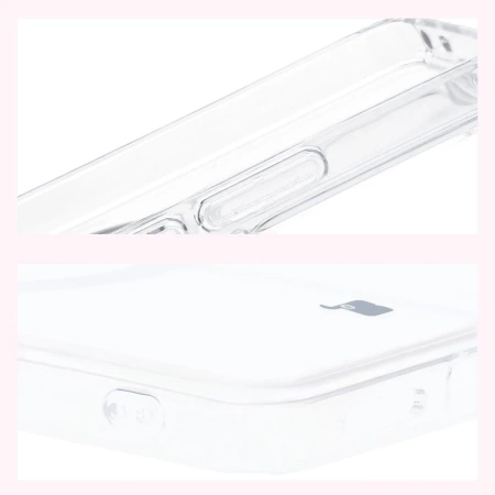 Etui z pierścieniem magnetycznym Bizon Case CrystalO do Realme GT 7 / 7T, przezroczyste