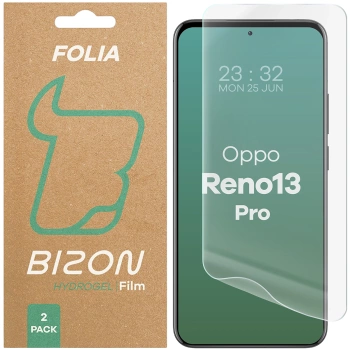 Folia hydrożelowa na ekran Bizon Glass Hydrogel Front Duo do Oppo Reno13 Pro, 2 sztuki