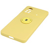 Etui Bizon Case Silicone Ring do Xiaomi Poco X4 Pro 5G, żółte