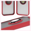 Etui z uchwytem na palec Bizon Case Hybrid Ring do Google Pixel 10 Pro XL, przydymione z czerwoną ramką