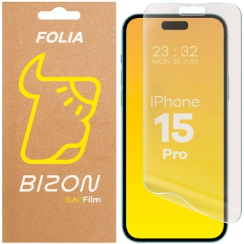 Folia matowa Bizon Glass Film Sun do iPhone 15 Pro, 1 sztuka