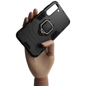 Etui Bizon Case Armor Ring do Samsung Galaxy S23 Plus, czarne