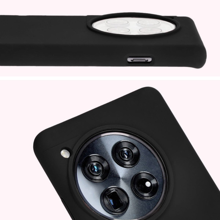 Silikonowe etui Bizon Soft Case do OnePlus 12, czarne