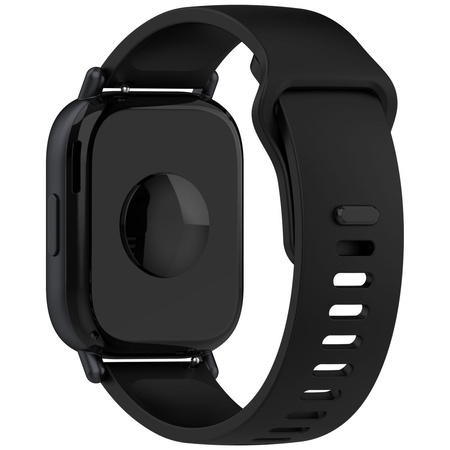 Pasek silikonowy do smartwatcha, Bizon Strap Watch Silicone Pro H, Quick Release 22 mm, czarny