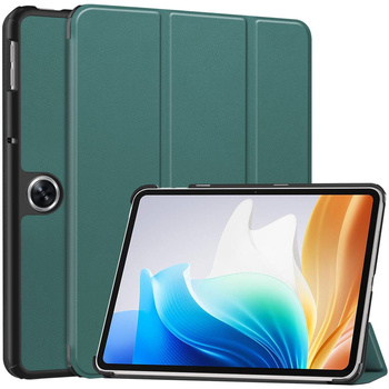 Etui Bizon Case Tab Croc do Oppo Pad Neo, ciemnozielone