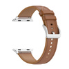 Skórzany pasek Bizon Strap Watch Casual do Apple Watch 44/45/46/49 mm, jasnobrązowy