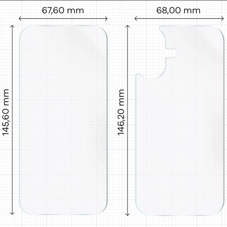 Folia hydrożelowa na tył i przód Bizon Glass Hydrogel Pack do iPhone 17