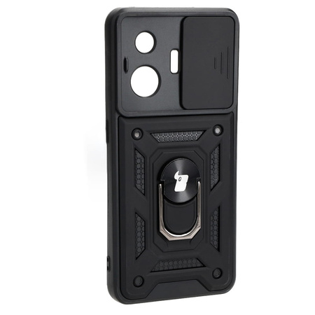 Etui Bizon Case CamShield Ring do Realme GT3, czarne