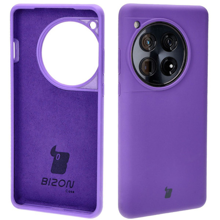 Silikonowe etui Bizon Soft Case do OnePlus 12, fioletowe