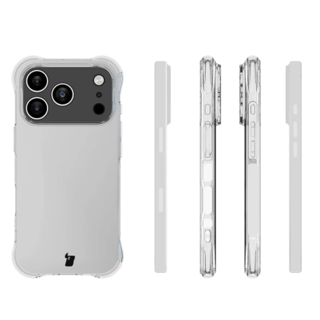 Elastyczne etui Bizon Case Salpa do iPhone 17 Pro, przezroczyste