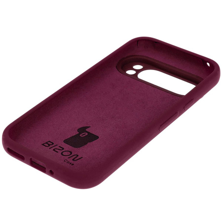 Silikonowe etui Bizon Soft Case do Google Pixel 9 Pro, ciemnofioletowe