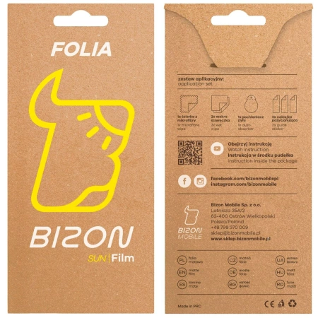 Folia matowa Bizon Glass Watch Film Sun Duo do Nothing CMF Watch 3 Pro, 2 sztuki