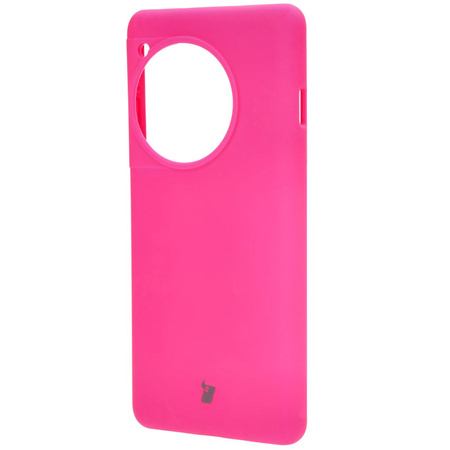 Silikonowe etui Bizon Soft Case do OnePlus 12R, neonowo-różowe