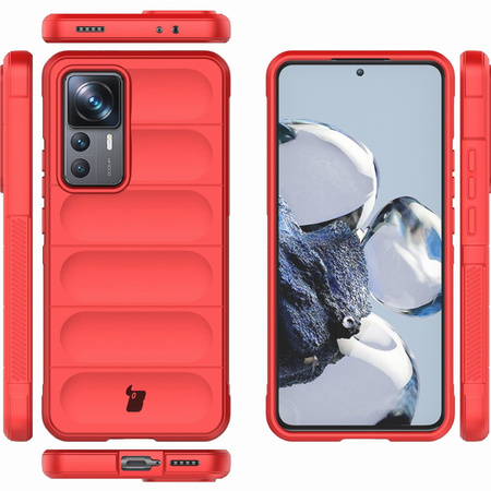 Pancerne etui Bizon Case Tur do Xiaomi 12T Pro, czerwone